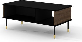 Petits Meubles Mesa de centro 110 cm estratificado marrón Negro