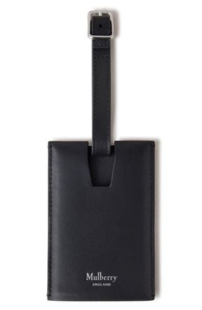 Mulberry Leather Luggage Tag in Black at Nordstrom