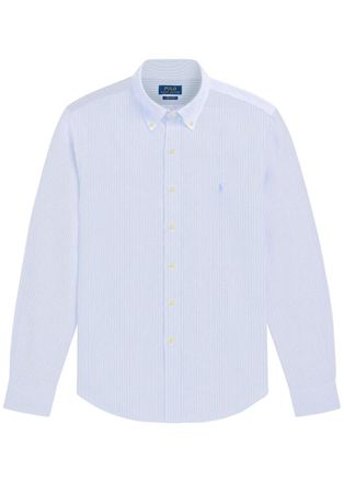 Polo Ralph Lauren Striped Linen Shirt - Blue - XL