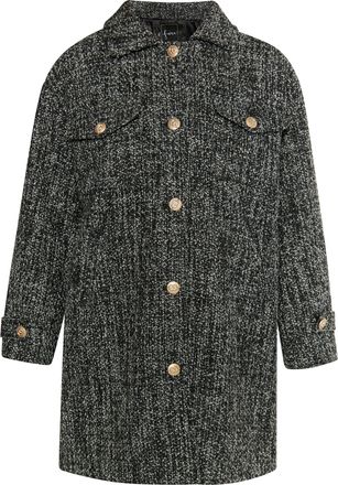 Faina Overhemdjasje Dames zwart en wit geblokt