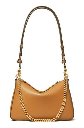 Tory Burch Small Perry Leather Shoulder Bag in Autumn Brown at Nordstrom
