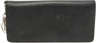 Dior Pre-owned Vintage Leren Portemonnee - Dames - Vintage Accessoires - Zwart - ONE Size - Leer - Vintage