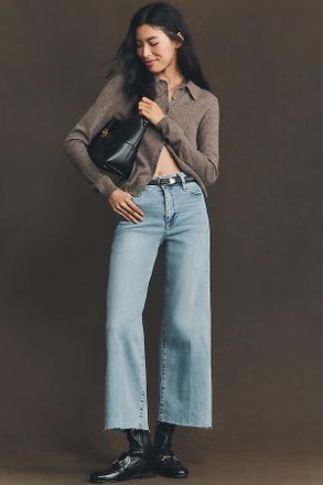 Frame Denim Le Slim Palazzo High-Rise Crop Wide-Leg Jeans