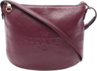 Loewe Pre-owned Heritage Leren Schoudertas - Dames - Vintage Schoudertas - Rood - ONE Size - Leer - Vintage