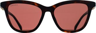 Gucci Cat Eye Womens Havana Brown GG2032S - One Size