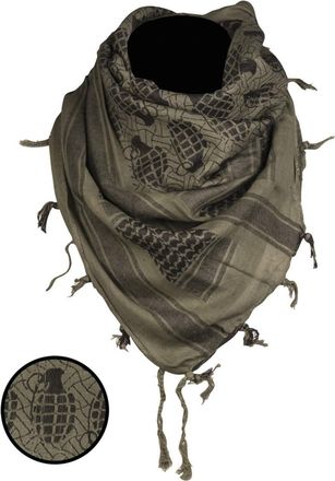 Mil-Tec Mens Fashion Scarf 12609001, Olive/Black, Standard Size