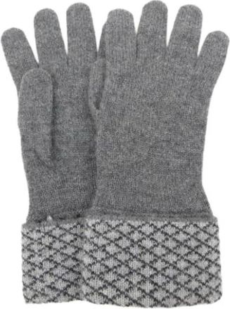Chanel Pre-owned Accessories, female, Gray, Size: ONE SIZE Pre-owned Cashmere Gloves