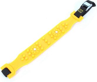 OEM Adecuado Para Un Paquete De 10 Cadenas Para Nieve De Coche - Material Tpu, Rayas Amarillas Y Negras, 43 X 5 Cm