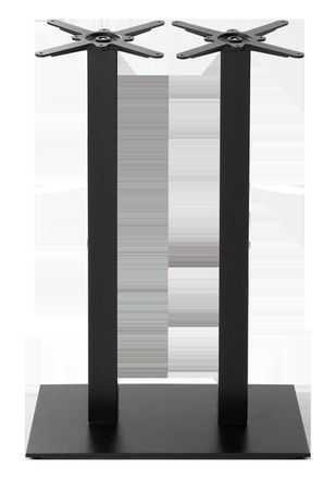 Netfurniture Black cast iron rectangular table base - Twin 1050 mm