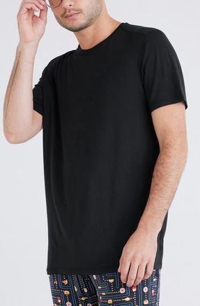 Saxx Snooze Sleep Shirt in Black at Nordstrom, Size X-Large