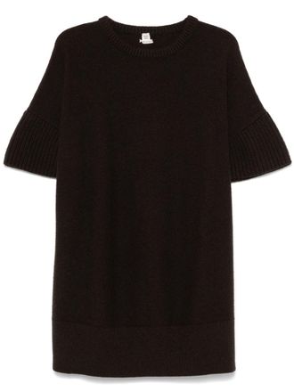 Hermès 2010 pre-owned gebreide midi-jurk - Bruin