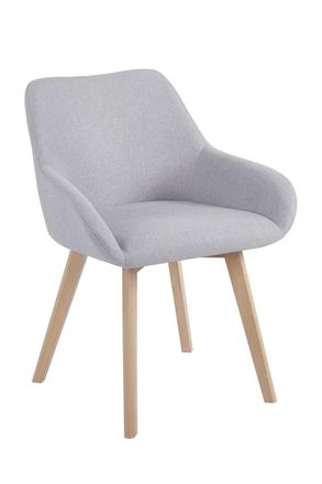Regalos Miguel Sillas Comedor - Silla Venly Tela - Gris Claro