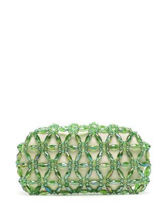 0711 Clutch con decorazione - Verde