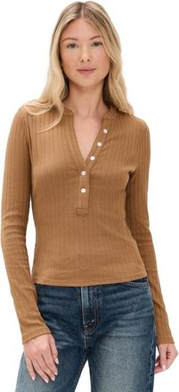 Veronica Beard Womens Jocelyn Top, Dark Acorn