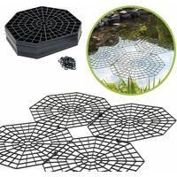 OEM Rejillas De Protecci&oacute;n Para Estanques - Paquete De 20 Rejillas Hexagonales De Pl&aacute;stico - Dimensiones: 26,5 X 31,5 X 0,3 Cm - Protecci&oacute;n Contra Aves Y 