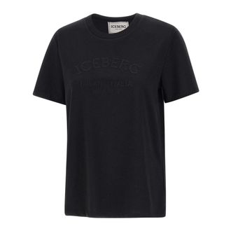Iceberg Mujer, Camisetas, Negro, Talla: L