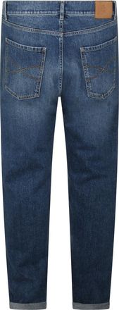 Brunello Cucinelli Jeans Med Blue-Uomo