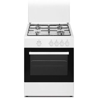 Daya DSGC-6060E cucina Elettrico Gas Nero, Bianco