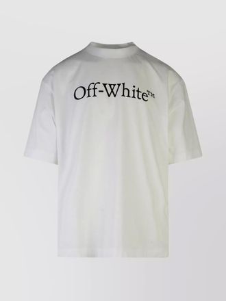 Off-white cotton logo print t-shirt