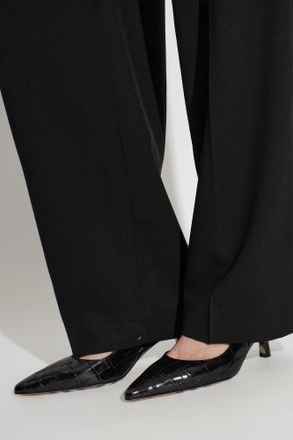 Burberry Leather Heeled Shoes, Womens, Black