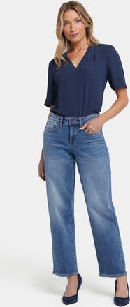 NYDJ Jemma Barrel Jeans met Hoge Taille