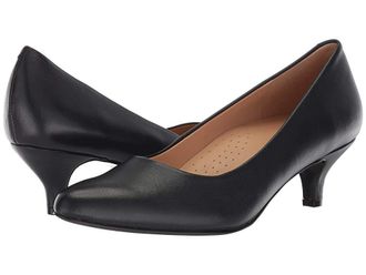 Trotters Kiera Womens 1-2 inch heel Shoes Navy Soft Leather : 11 N (AA)