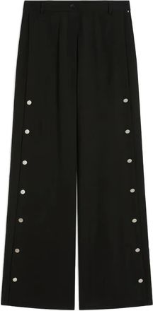 Max Mara Edere broek verfraaid met knopen - Zwart