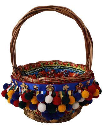 Dolce & Gabbana Wicker Basket Tote