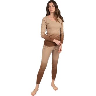 Leveret Womens Cotton Tie Dye Matching Family Pajamas in Tie Dye Beige at Nordstrom, Size X-Large