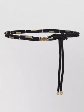 Isabel Marant braided belt adjustable length metal accents
