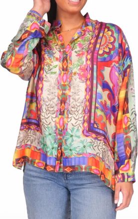 Johnny Was Oversized Audrey Shirt In Mcanna