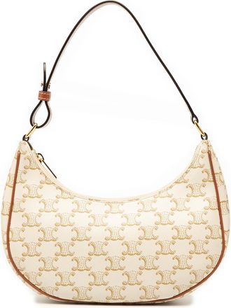 Celine Tweedehands Triomphe Coated Canvas Ava Schoudertas