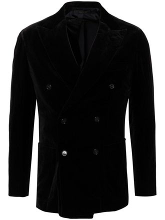 Brioni double-breasted blazer - Black