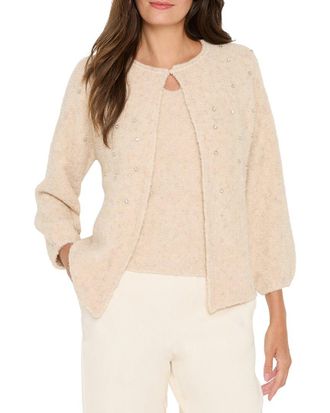 Nic+Zoe Cozy Lurex Nep Cardigan