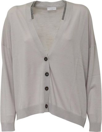 Brunello Cucinelli C&aacute;rdigan - Knitwear - Mujer - Gris - L