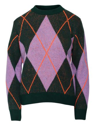 Essentiel argyle-pattern sweater - Verde