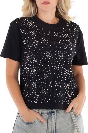 Paco Rabanne Short Sleeve Embellished Studded T Shirt