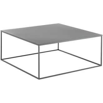 Oresteluchetta Tavolino da salotto in metallo grigio antracite 80x80cm Omaha bis