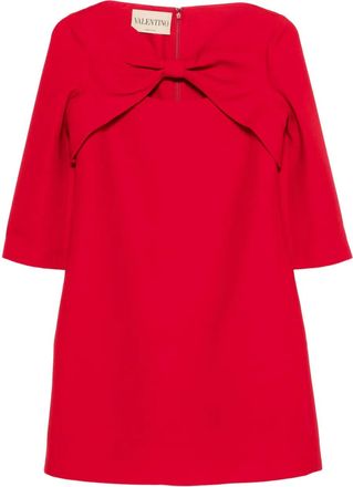 Valentino Garavani Mini-jurk met strikdetail - Rood
