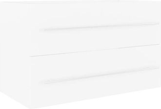 vidaXL Sink Cabinet White 80x38.5x48 cm Engineered Wood vidaXL