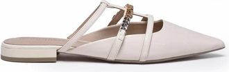 Pinko Patent Rubber Mules - White