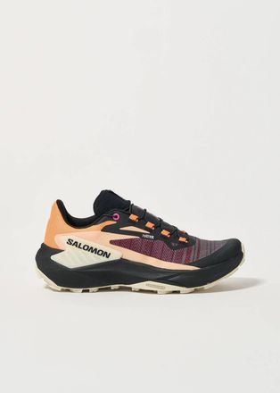 Salomon Womens Genesis Trail Running Shoes In Bird Of Paradise / Black / Almond Milk