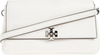 Tory Burch Small Charlie Shoulder Bag - Dames - Schoudertassen - Beige - ONE Size - Leer - Tassen