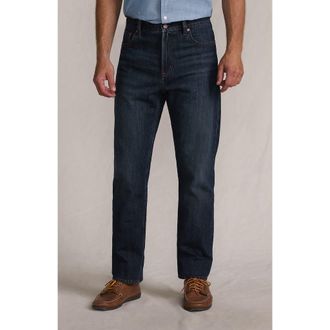 Lands End Rigid Classic Fit Jean in Dark Pacific Wash at Nordstrom, Size 37 X 32