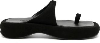 Low Classic Sandali con logo - Nero