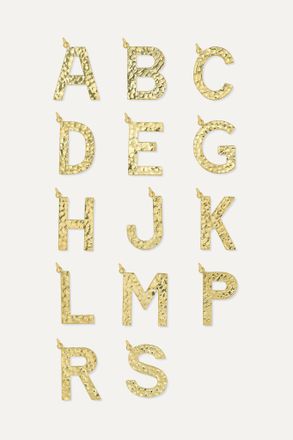 Jennifer Meyer Letter 18-karat Gold Necklace - Oro