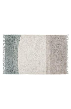 Lorena Canals Into the Blue Washable Wool Rug in Smoke Blue at Nordstrom, Size 55X79