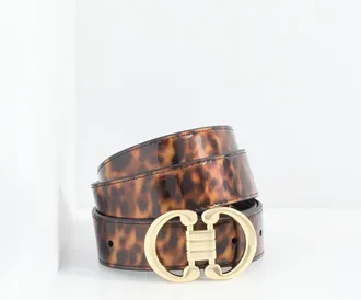 Talbots Reversible Belt - Patent Tort/Black - Medium Talbots