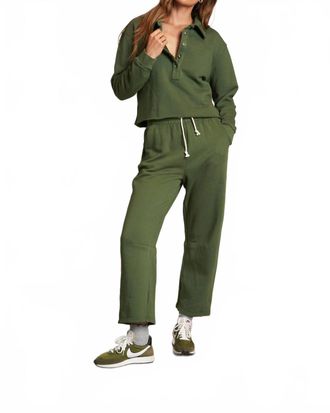 perfectwhitetee Fallon Barrel Sweatpant In Green