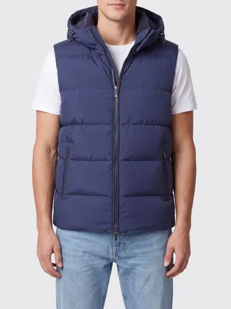 Moorer Gilet tecnico trapuntato con cappuccio e imbottitura in piuma